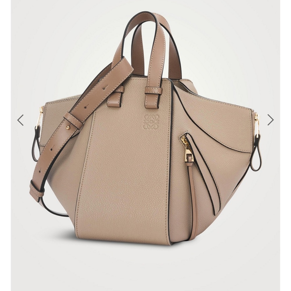 Host pick 🥳Authentic Loewe small hammock Olive and Cream Tote Bag - Picture 6 of 6
